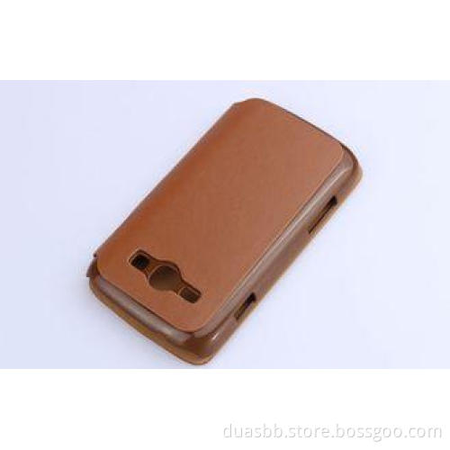 Coffee Leather Mobile phone Cases For Samsung I829